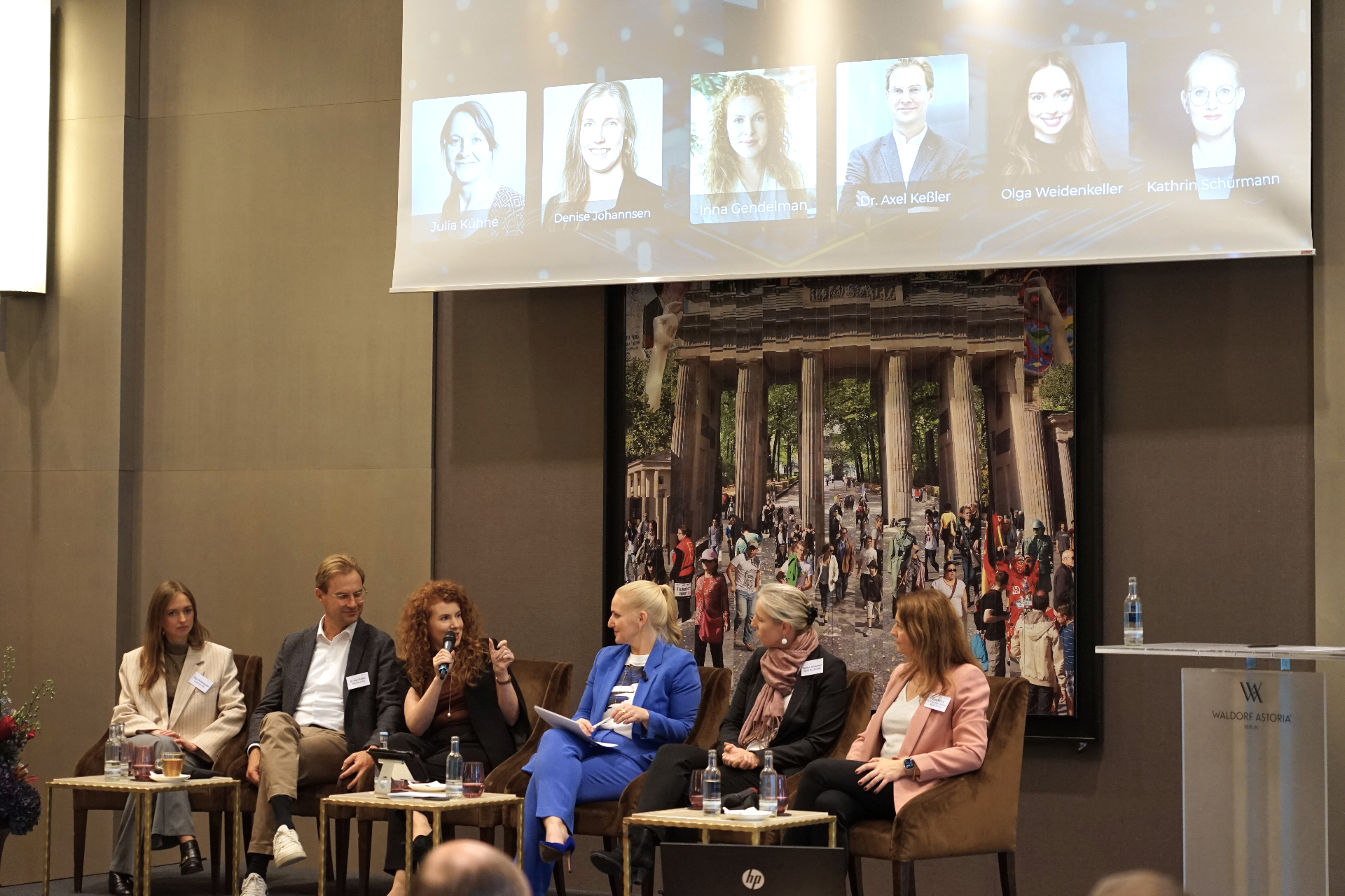 Inna Gendelman on a panel discussion